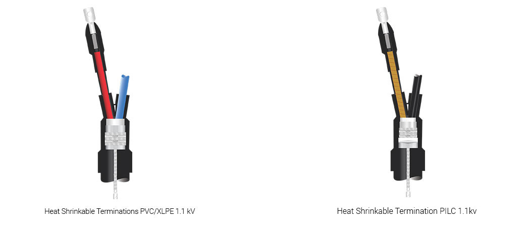 Heat Shrinkable Terminations for Low Tension PVC/XLPE/PILC